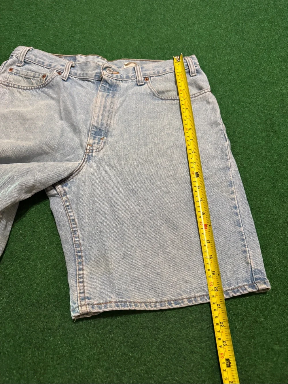 Levis Relaxed Fit Denim Shorts 36 550 Light Wash Jorts Baggy Vintage 90s